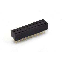 Pitch 2.00mm 180° 双排 DIP U型排母 H4.3 W4.5 PC2.8