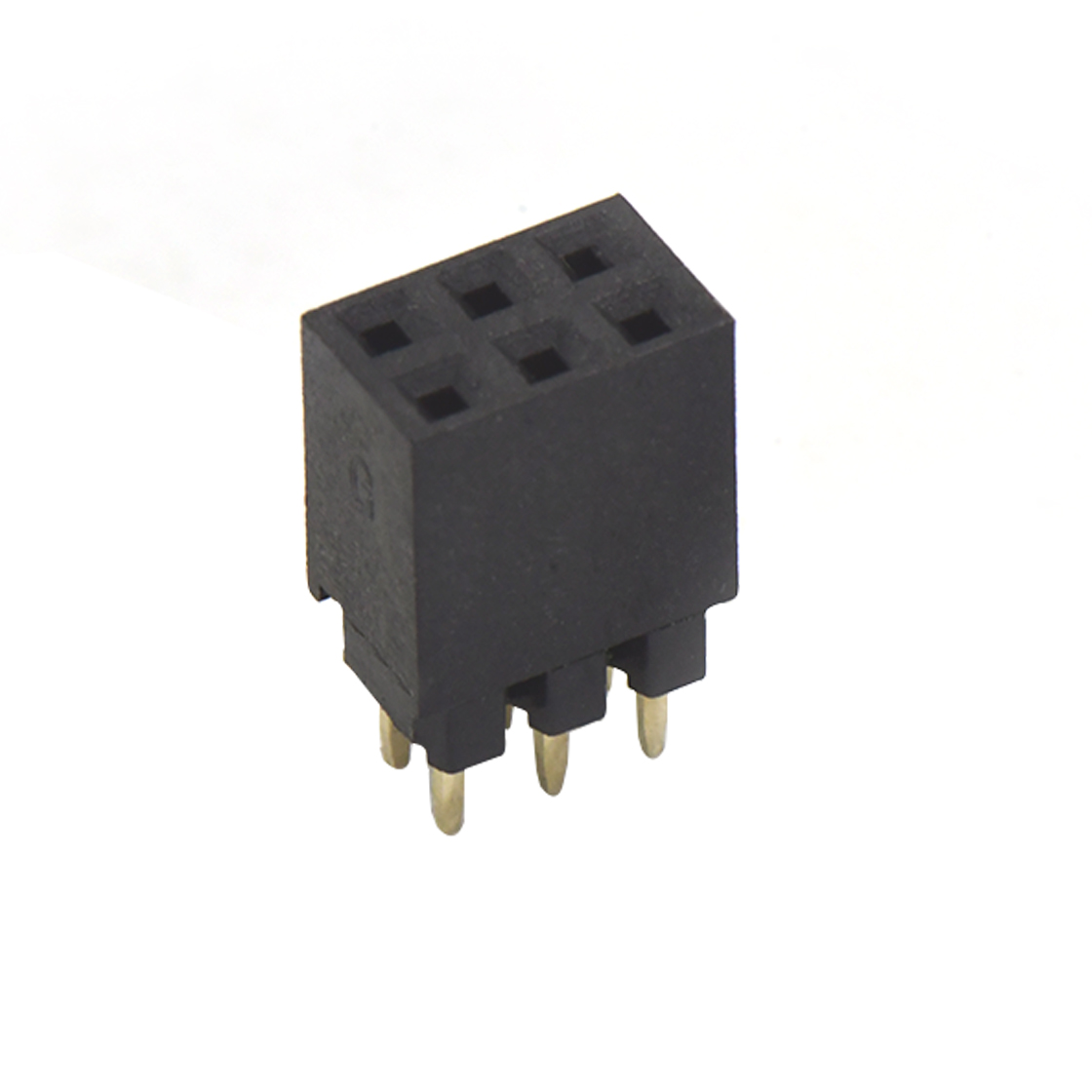 Pitch 2.00mm 180° 双排 DIP Y型 H6.35排母+H1.5排针塑胶