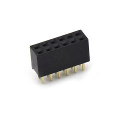 Pitch 2.00mm 180° 双排 DIP 型排母H6.35 W4.0 PC 2.8