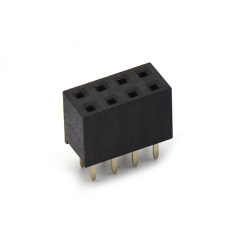 Pitch 2.54mm 180° 双排 DIP U型排母 H7.1 W5.0 PC:3.0