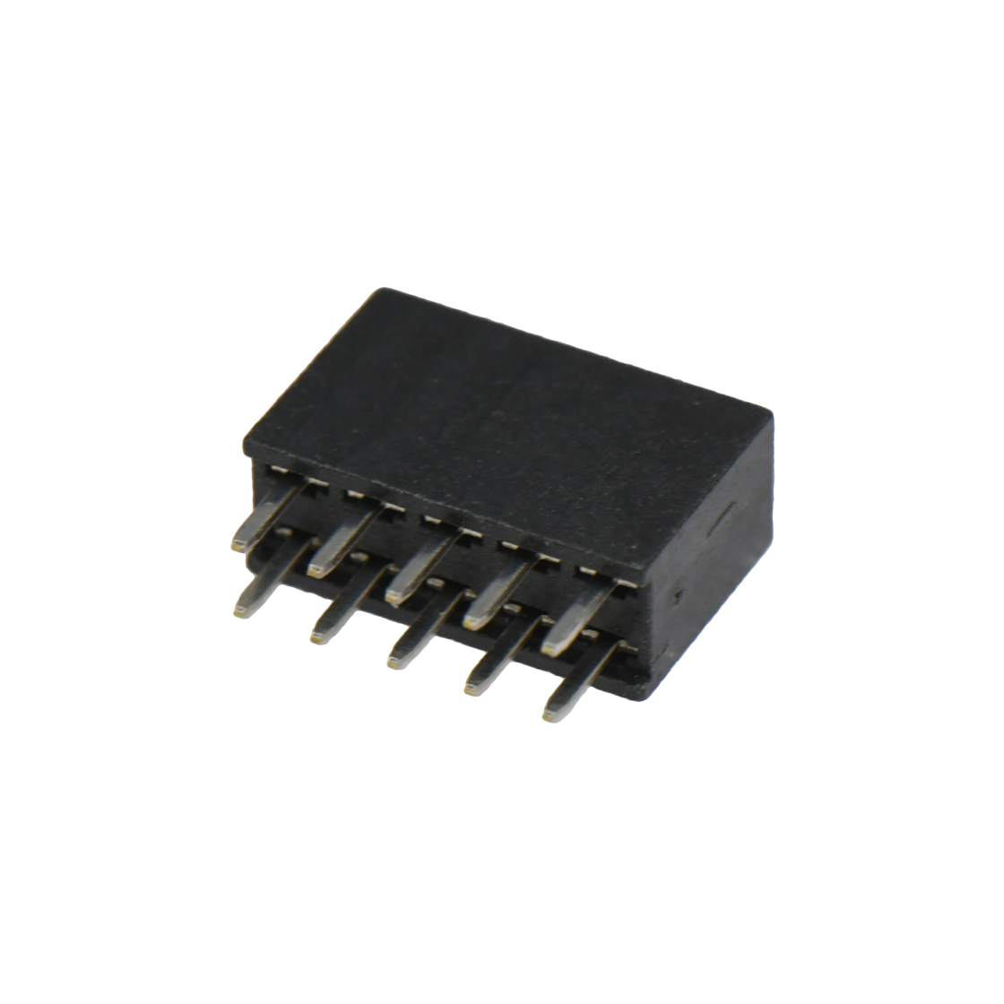 Pitch 2.54mm 180° 双排 DIP Y型排母 H8.5W5.0 PC:3.1 2X05Pin 黑色 镀全金G/F