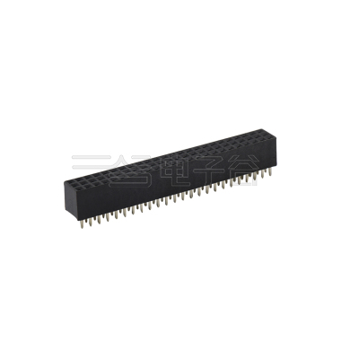 Pitch 2.54mm 180º 三排 DIP H8.5W7.5单塑排母 PC3.0 3X24Pin 黑色 PA6T,94V-0 镀全金G/F