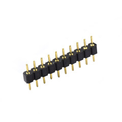 Pitch 2.54mm 180° 单排 DIP型 圆孔排针