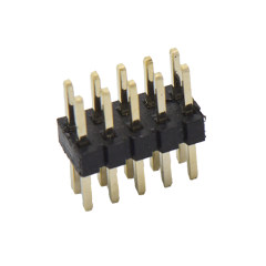 Pitch 1.00mm 180° 双排 DIP排针 塑高1.0mm PA2.0 PC2.0