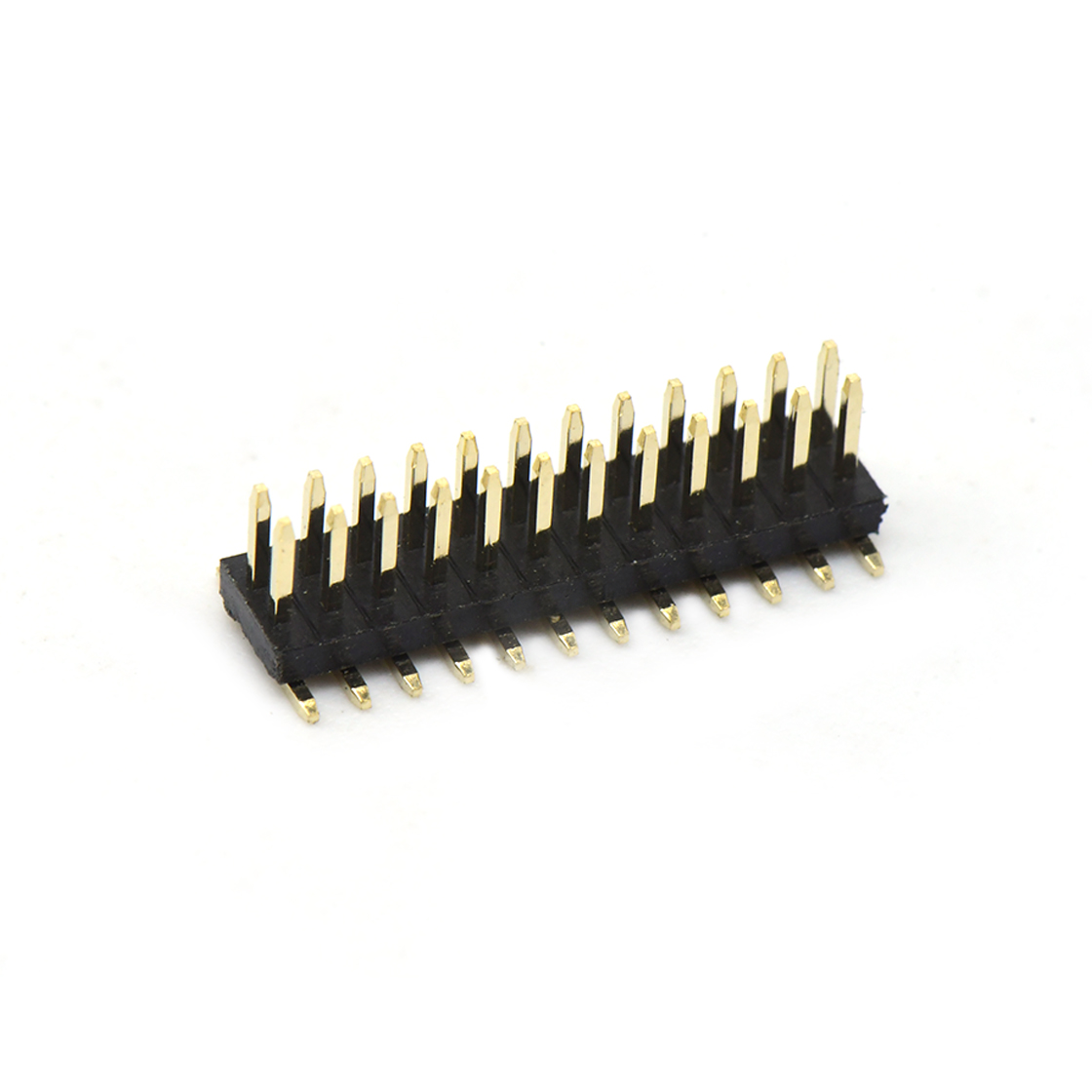 Pitch 1.27mm 180° 双排 SMT H1.0W3.4 排针 PC5.5 PA3.0