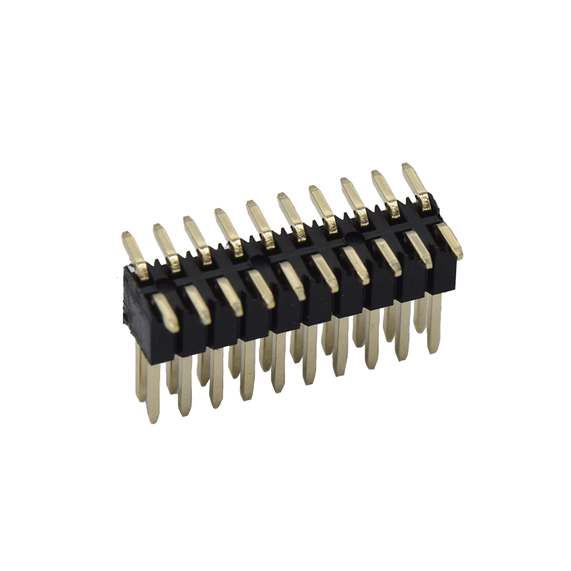 Pitch 1.27mm 180° 双排 SMT H2.5W3.0 排针 PC5.5 PA3.8