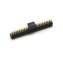 Pitch 1.27mm 180° 双排 SMT H2.5W3.0 排针 PC5.5 PA3.0