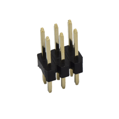 Pitch 2.00mm 180° 双排 DIP H2.0 W4.0 单塑排针 PA5.3