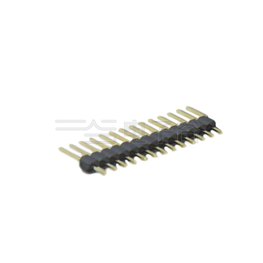 Pitch 2.54mm 180° 单排 DIP 单塑 排针 L=11.5MM 1X13Pin 黑色 PA6T，94V-0 镀全金G/F