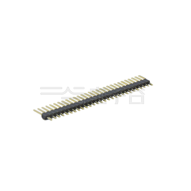 Pitch 2.54mm 180° 单排 DIP 单塑 排针 L=11.5MM 1X29Pin 黑色 PA6T，94V-0 镀全金G/F