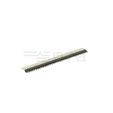 Pitch 2.54mm 180° 单排 DIP 单塑 排针 L=11.5MM 1X37Pin 黑色 PA6T，94V-0 镀全金G/F