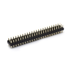 Pitch 2.54mm 180º 三排 DIP H2.54W7.5 单塑排针 PA3.0 PC3.0