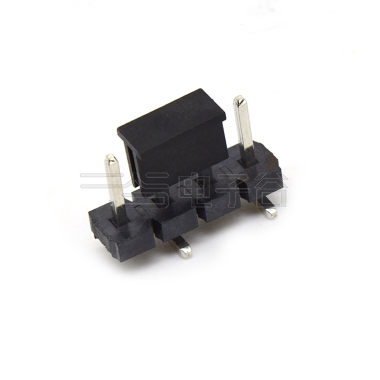 Pitch 5.08mm 180° 单排针 CAP+SMT 第1P朝前 H2.5 PC8.64 4Pin 黑色 LCP,94V-0 镀雾锡