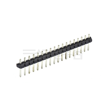 Pitch 5.08mm 180° 单排针 DIP H2.5 PA6.5 PC3.0 18Pin 黑色 LCP，94V-0 镀雾锡
