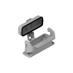 HA16-BM-PC-SL 单锁扣 不封底安装底座 塑料盖