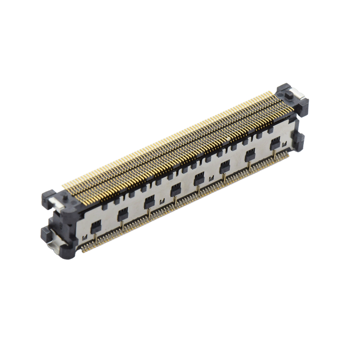 COMe连接器公座H7.45系列(8G) 0.5mm 160Pin BTB屏蔽式双排SMT连接器 黑色 镀金8u"