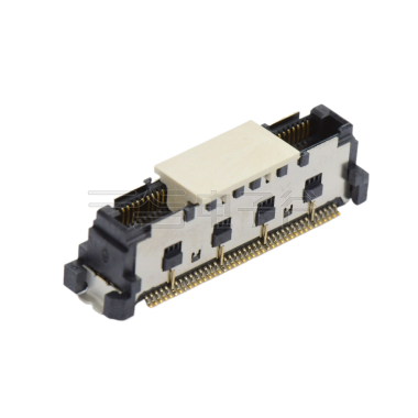 COMe连接器公座H7.45系列(8G) 0.5mm 80Pin BTB屏蔽式双排SMT连接器 黑色 镀金8u"