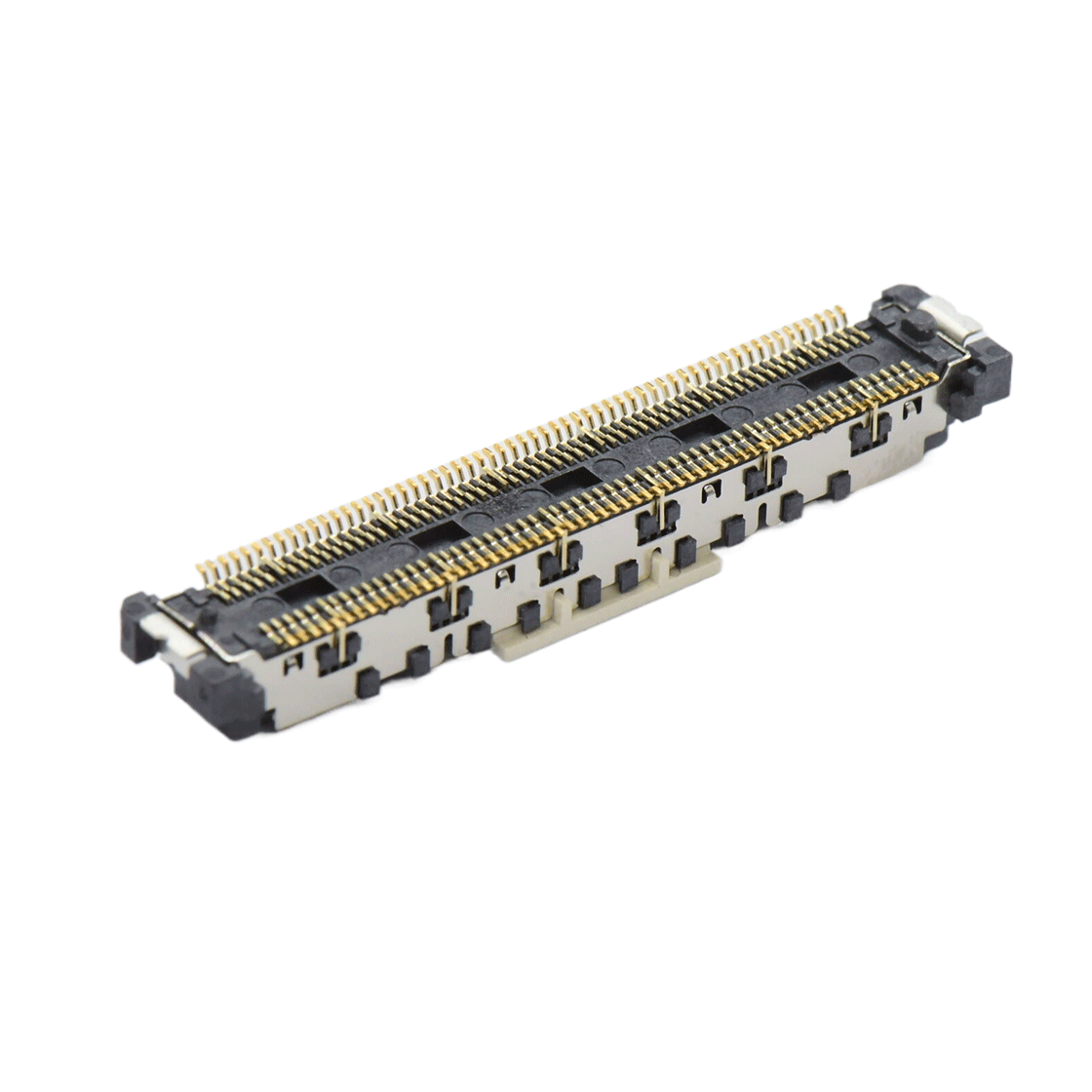 COMe连接器公座H4.45系列(16G) 0.5mm 120Pin BTB屏蔽式双排SMT连接器 黑色 镀金8u"