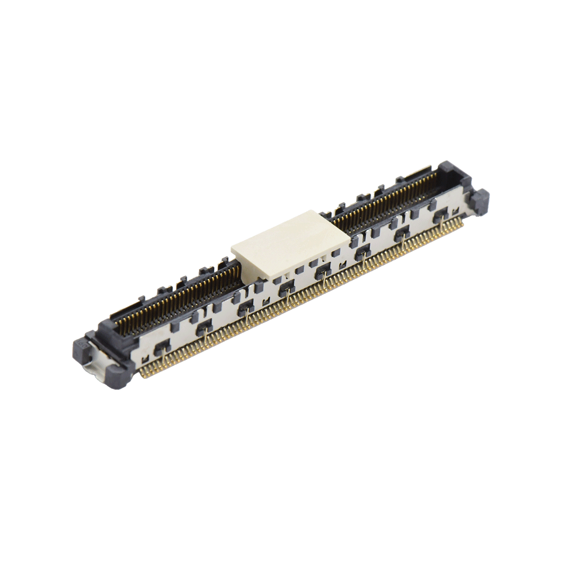 COMe连接器公座H4.45系列(8G) 0.5mm 160Pin BTB屏蔽式双排SMT连接器 黑色 镀金8u"