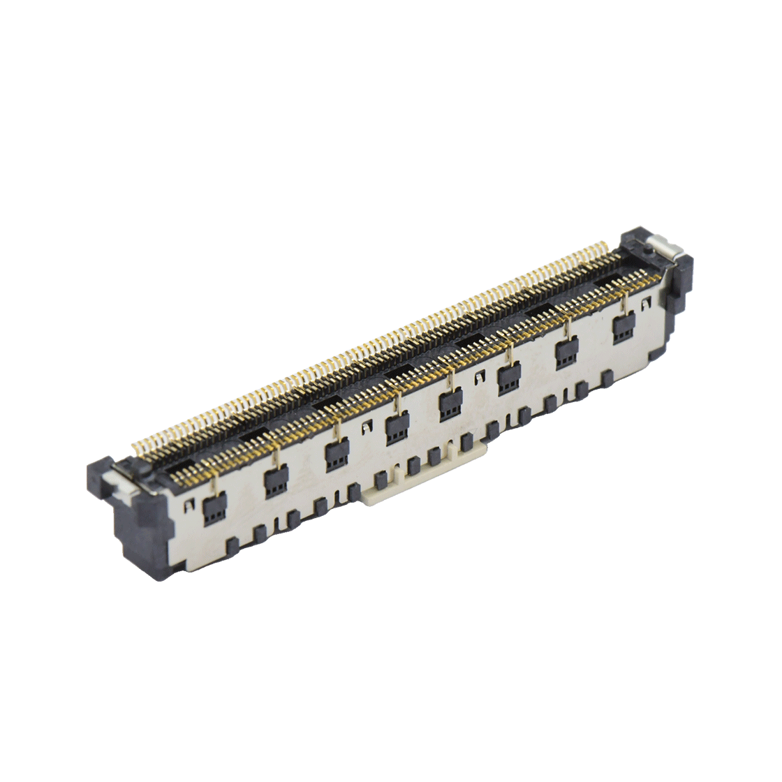 COMe连接器公座H7.45系列(8G) 0.5mm 160Pin BTB屏蔽式双排SMT连接器 黑色 镀金8u"