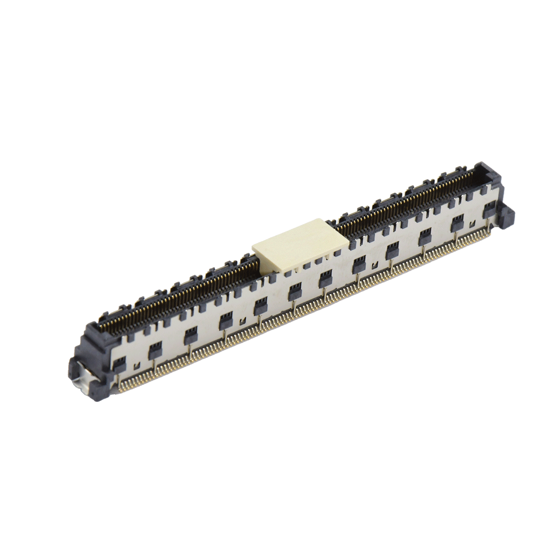 COMe连接器公座H7.45系列(8G) 0.5mm 220Pin BTB屏蔽式双排SMT连接器 黑色 镀金8u"