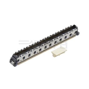 COMe连接器公座H7.45系列(16G) 0.5mm 220Pin BTB屏蔽式双排SMT连接器 黑色 镀金8u"