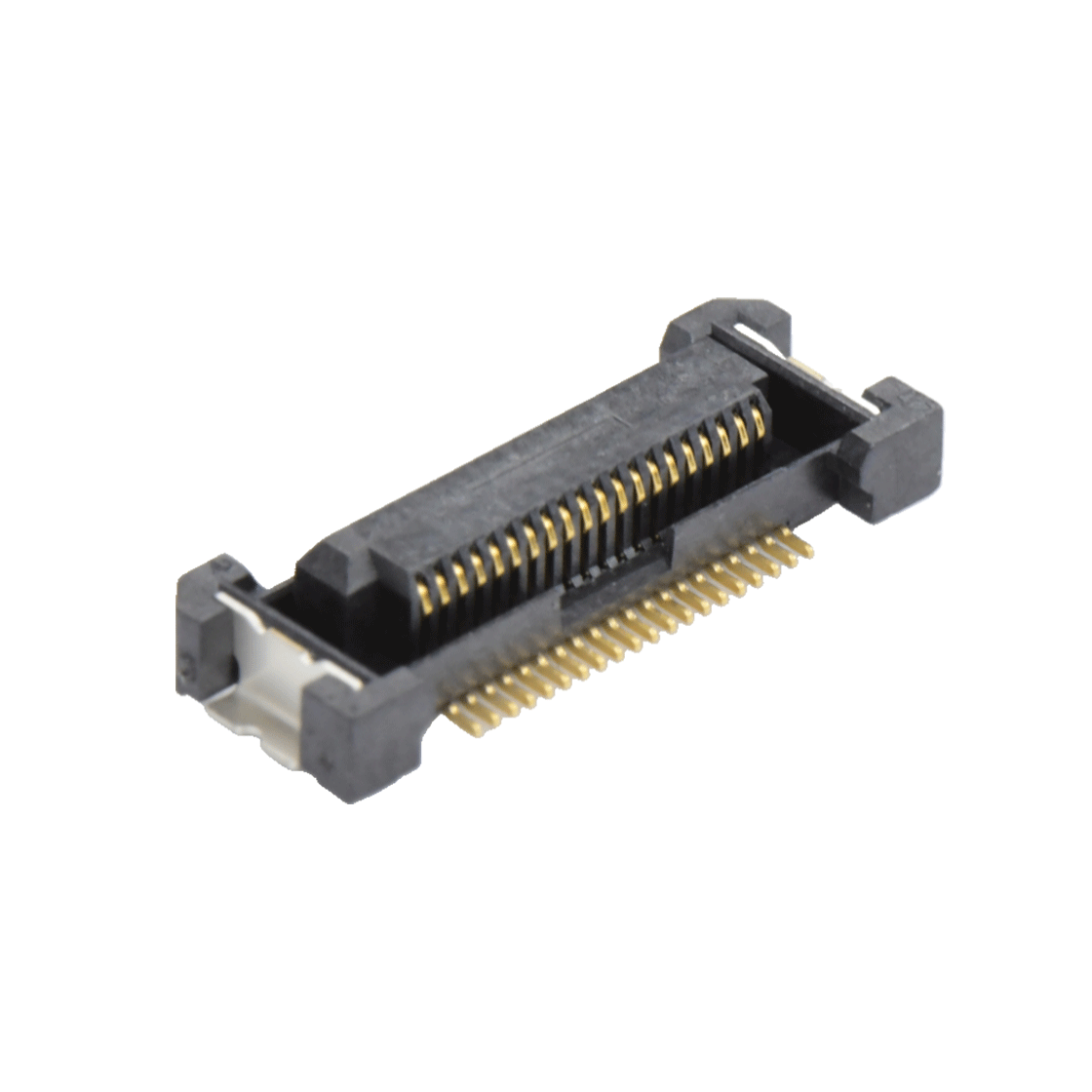 COMe连接器母座H3.25系列(8G) 0.5mm 40Pin BTB屏蔽式双排SMT连接器 黑色 镀金8u"