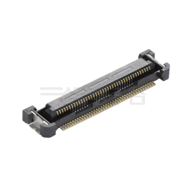 COMe连接器母座H3.25系列(8G) 0.5mm 80Pin BTB屏蔽式双排SMT连接器 黑色 镀金8u"