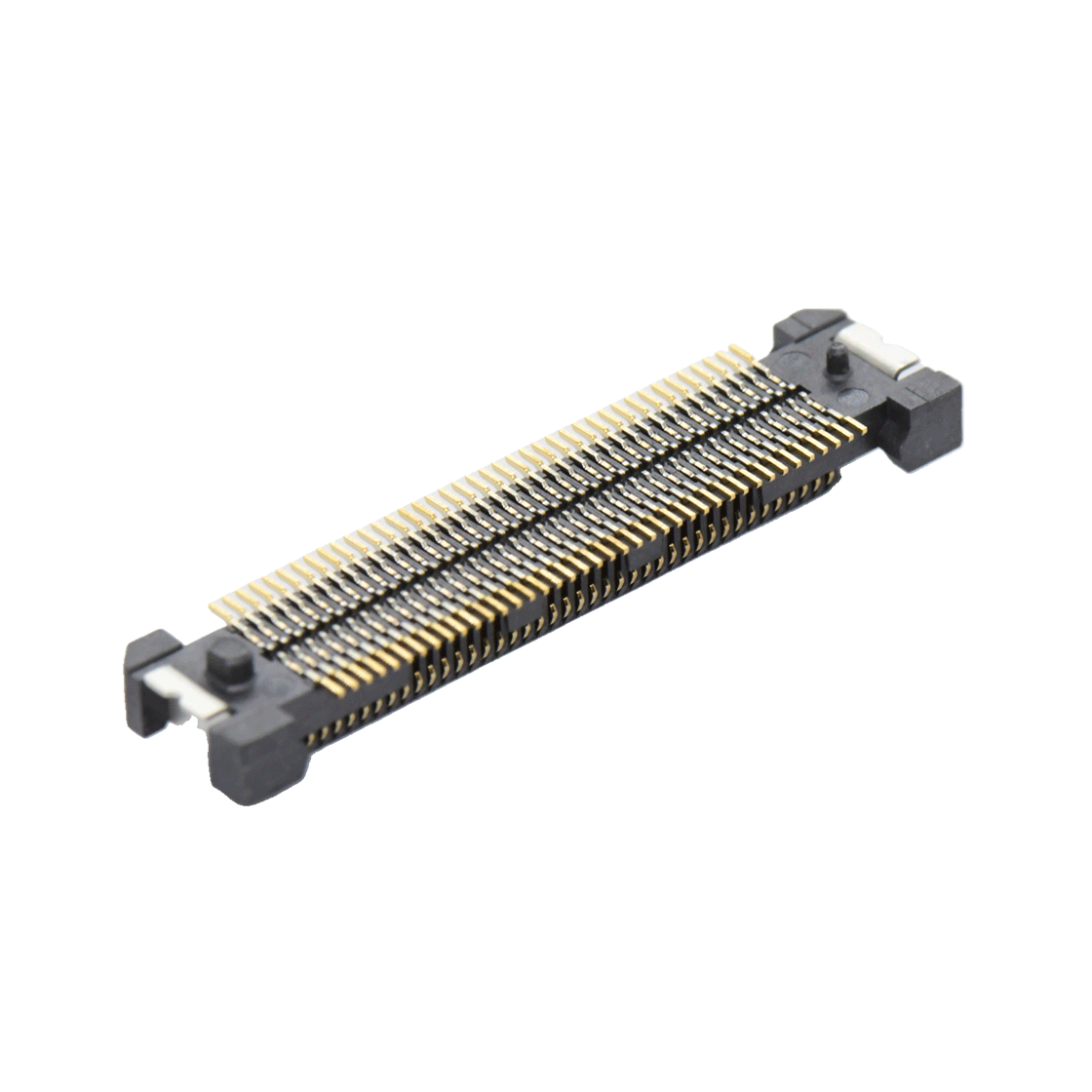 COMe连接器母座H3.25系列(16G) 0.5mm 80Pin BTB屏蔽式双排SMT连接器 黑色 镀金8u"