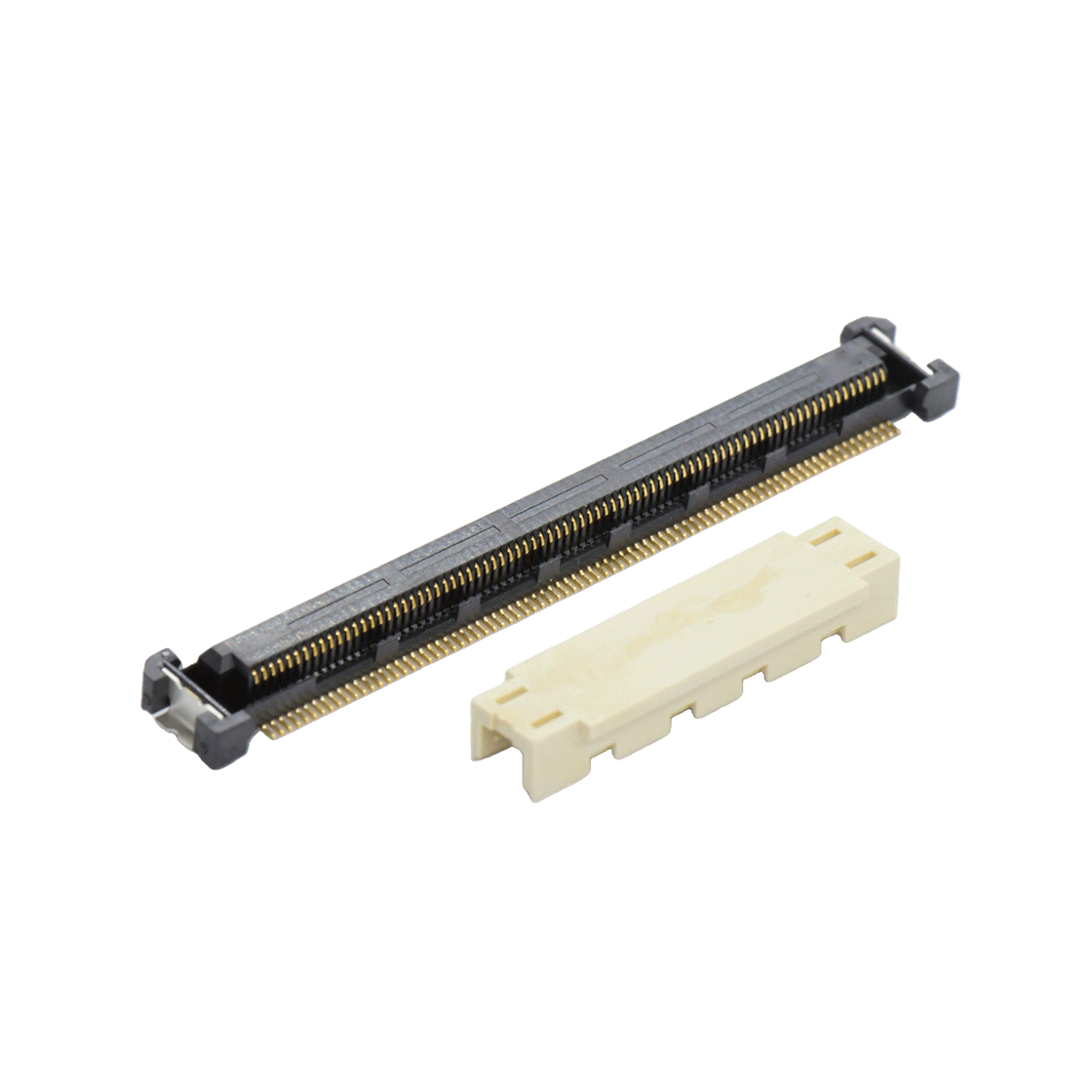 COMe连接器母座H3.25系列(8G) 0.5mm 160Pin BTB屏蔽式双排SMT连接器 黑色 镀金8u"