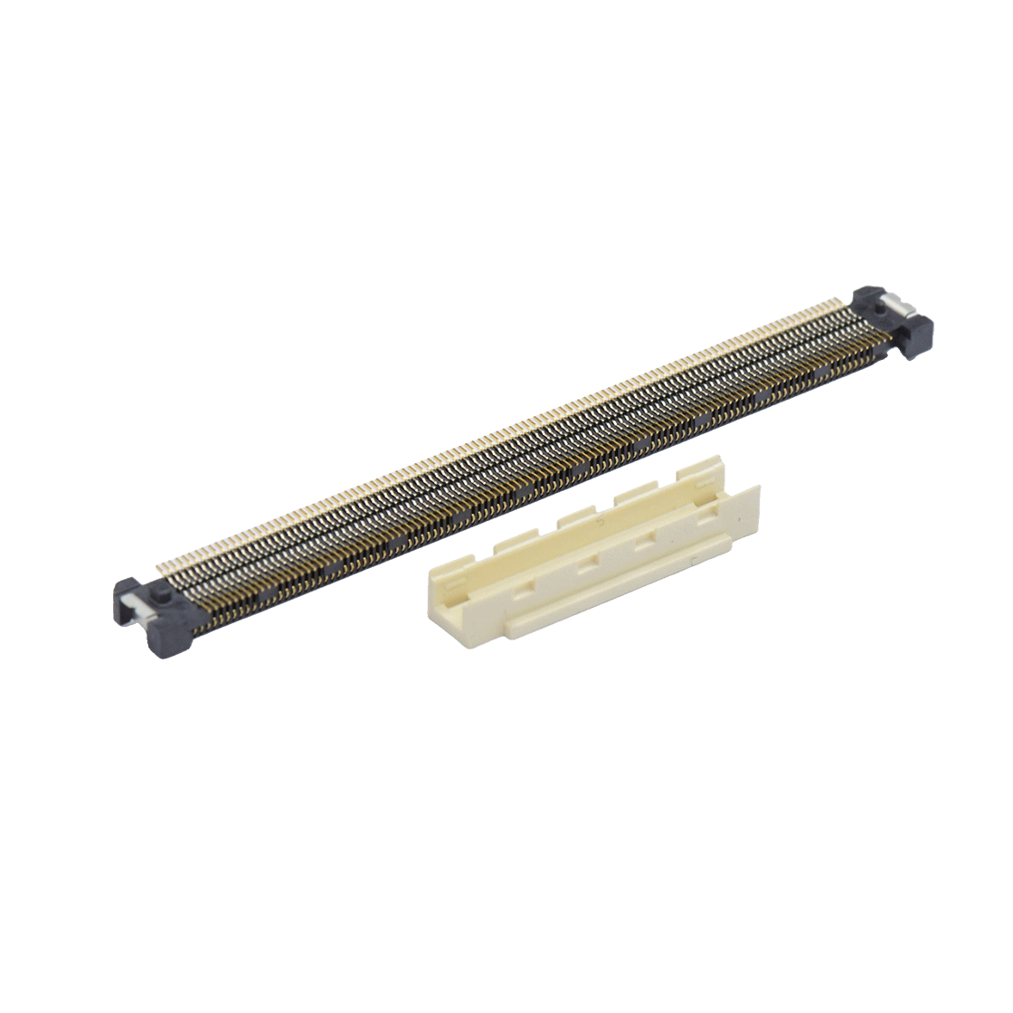 COMe连接器母座H3.25系列(16G) 0.5mm 220Pin BTB屏蔽式双排SMT连接器 黑色 镀金8u"