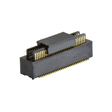 Board to Board Pitch0.5 H4.0mm双槽双排 SMT型公座 60Pin 黑色 Gold flash