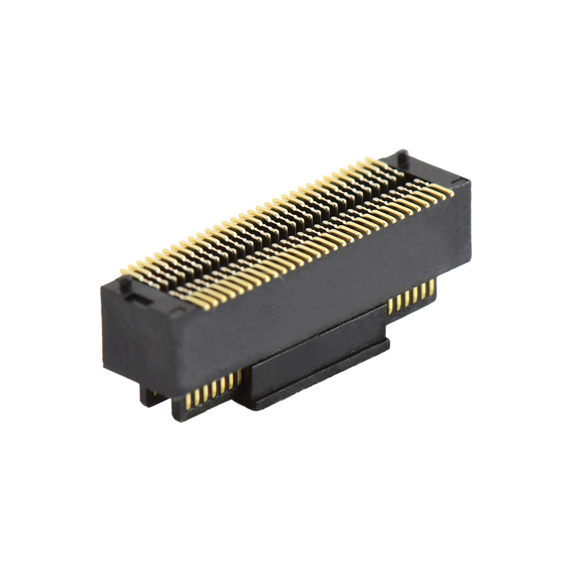 Board to Board Pitch0.5 H4.0mm双槽双排 SMT型公座 60Pin 黑色 Gold flash