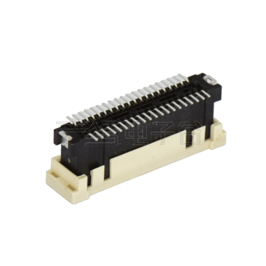 浮动板对板公座H6.8系列(8G) 0.8mm 40Pin BTB双排SMT连接器 黑色 镀金3u"