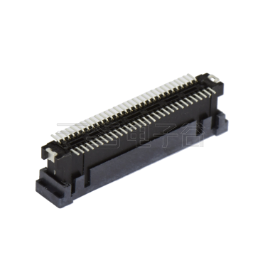 浮动板对板公座H6.8系列(8G) 0.8mm 60Pin BTB双排SMT连接器 黑色 镀金3u"