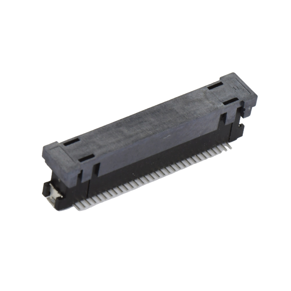 浮动板对板公座H6.8系列(8G) 0.8mm 60Pin BTB双排SMT连接器 黑色 镀金3u"