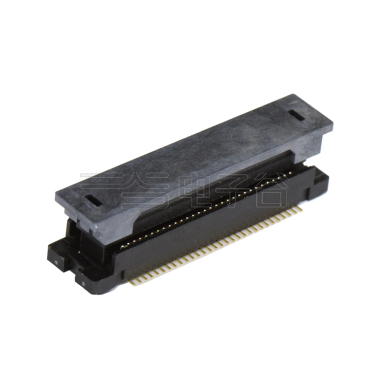 浮动板对板母座H8.45系列(8G) 0.8mm 60Pin BTB双排SMT连接器 黑色 镀金3u"