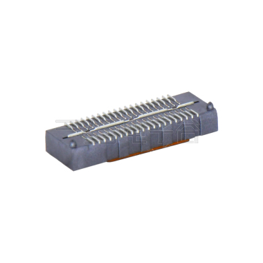 Board to Board Pitch0.8 H3.2mm单槽双排 SMT型母座（高速传输15G) 2x20pin 黑色 镀半金10u"雾锡