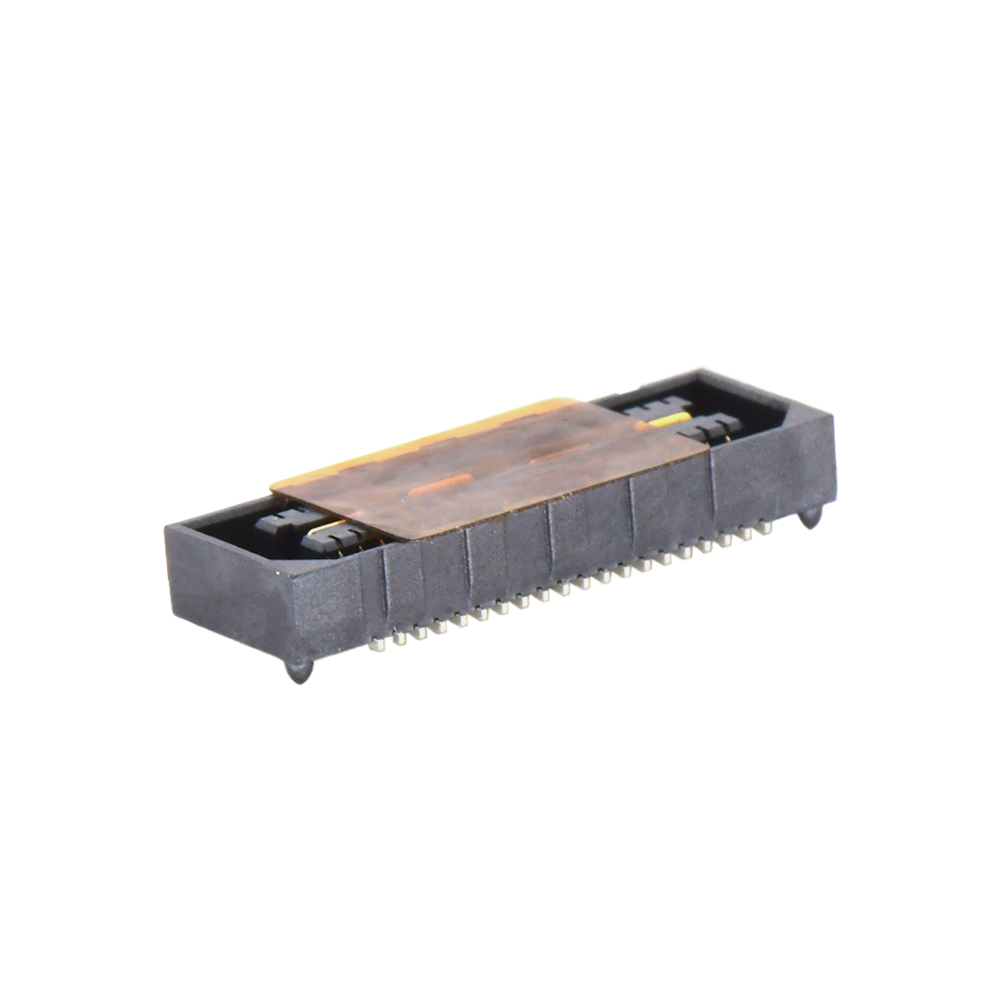 Board to Board Pitch0.8 H3.2mm单槽双排 SMT型母座（高速传输15G) 2x20pin 黑色 镀半金10u"雾锡