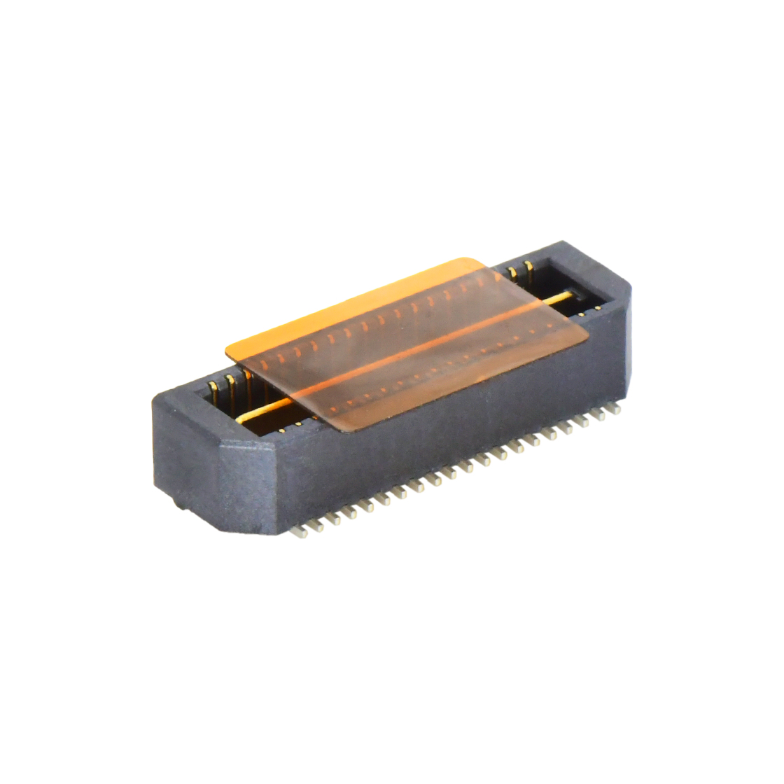 Board to Board Pitch0.8 H4.2mm单槽双排 SMT型公座（高速传输15G) 2x20pin 黑色 镀半金10u"雾锡