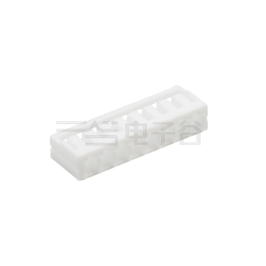 Pitch 2.00mm 180°基板 立插式Housing 8Pin 白色
