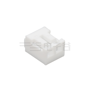 Pitch 2.00mm 90°基板 卧插式Housing 2Pin 白色