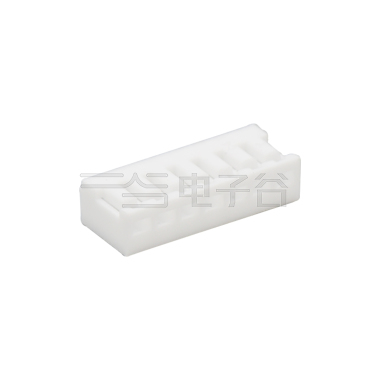 Pitch 2.00mm 90°基板 卧插式Housing 7Pin 白色