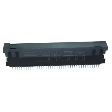 浮动板对板公座H6.8系列(8G) 0.8mm 80Pin BTB双排SMT连接器 黑色 镀金3u"