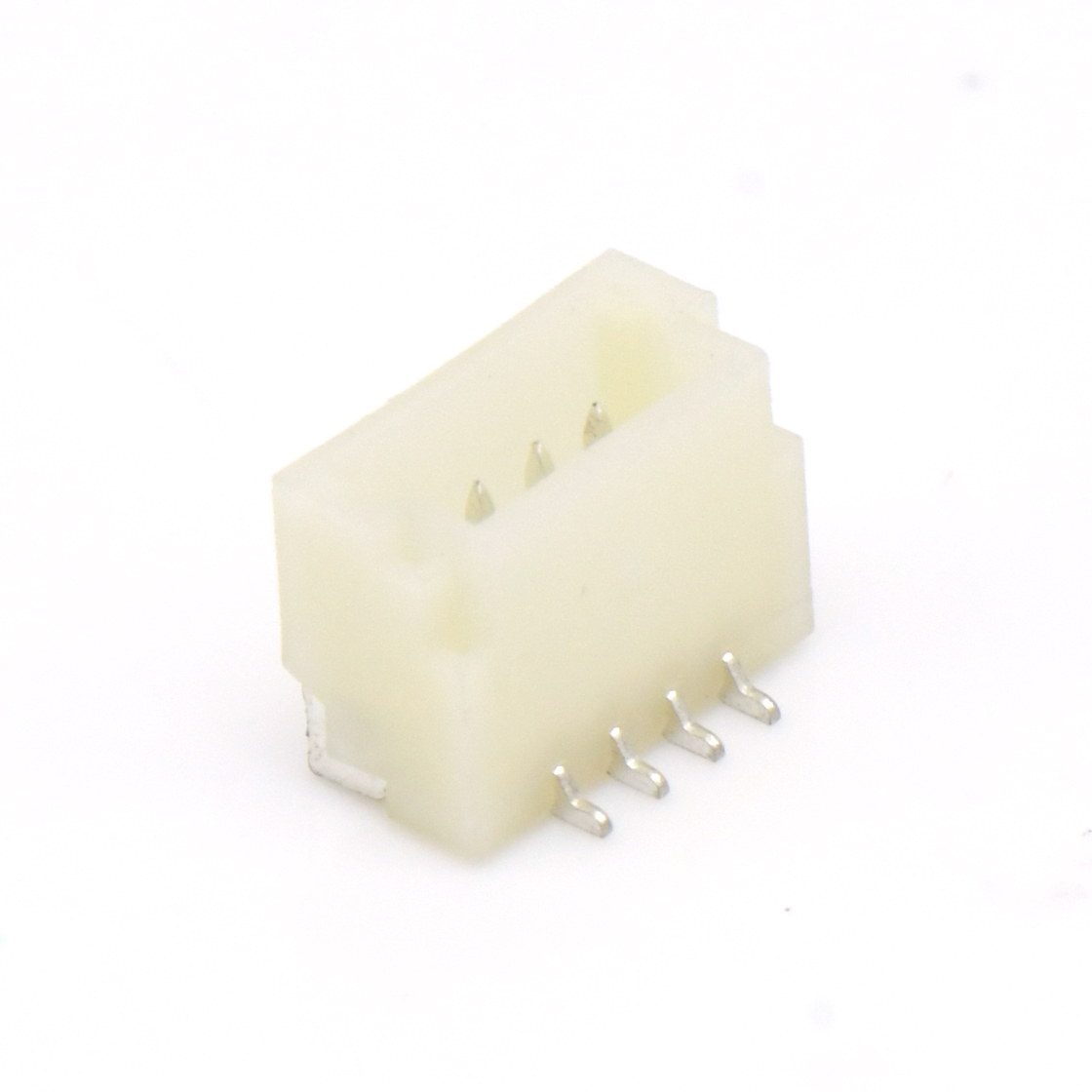 Pitch 1.0mm 180º直立式单排SMT型 Wafer 4Pin 本色