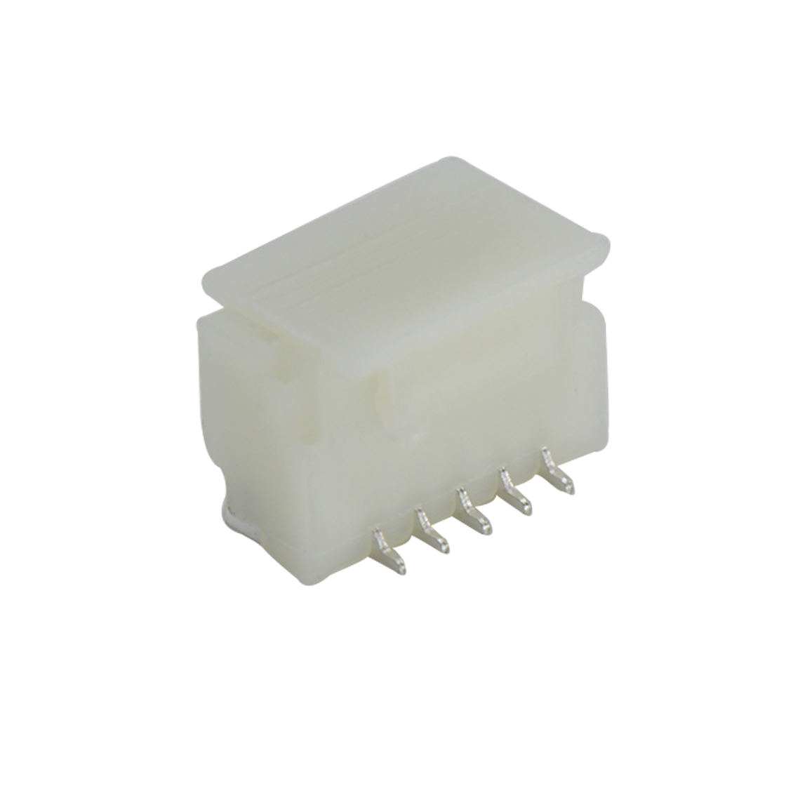 Pitch 1.0mm 180º直立式单排SMT型 Wafer 5Pin 本色