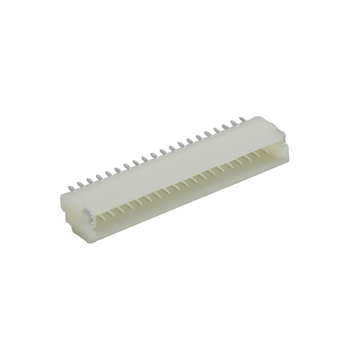 Pitch 1.0mm 90º 卧式单排SMT型无卤 Wafer 20Pin 本色 HF