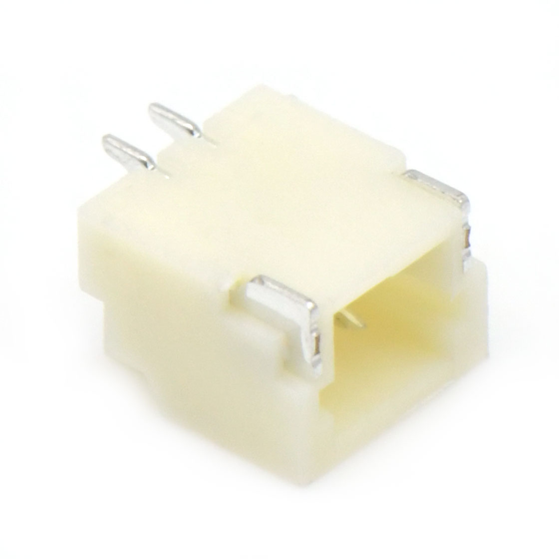 Pitch 1.0mm 90°卧式单排SMT Wafer 2Pin 本色 镀亮锡