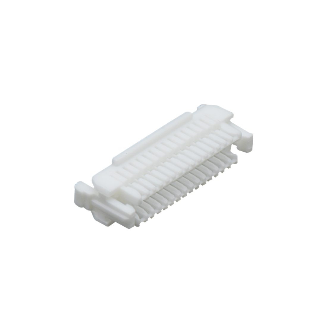 Pitch 1.00mm 双排带扣/卡扣加高型Housing 2×15Pin 本色 15%玻纤