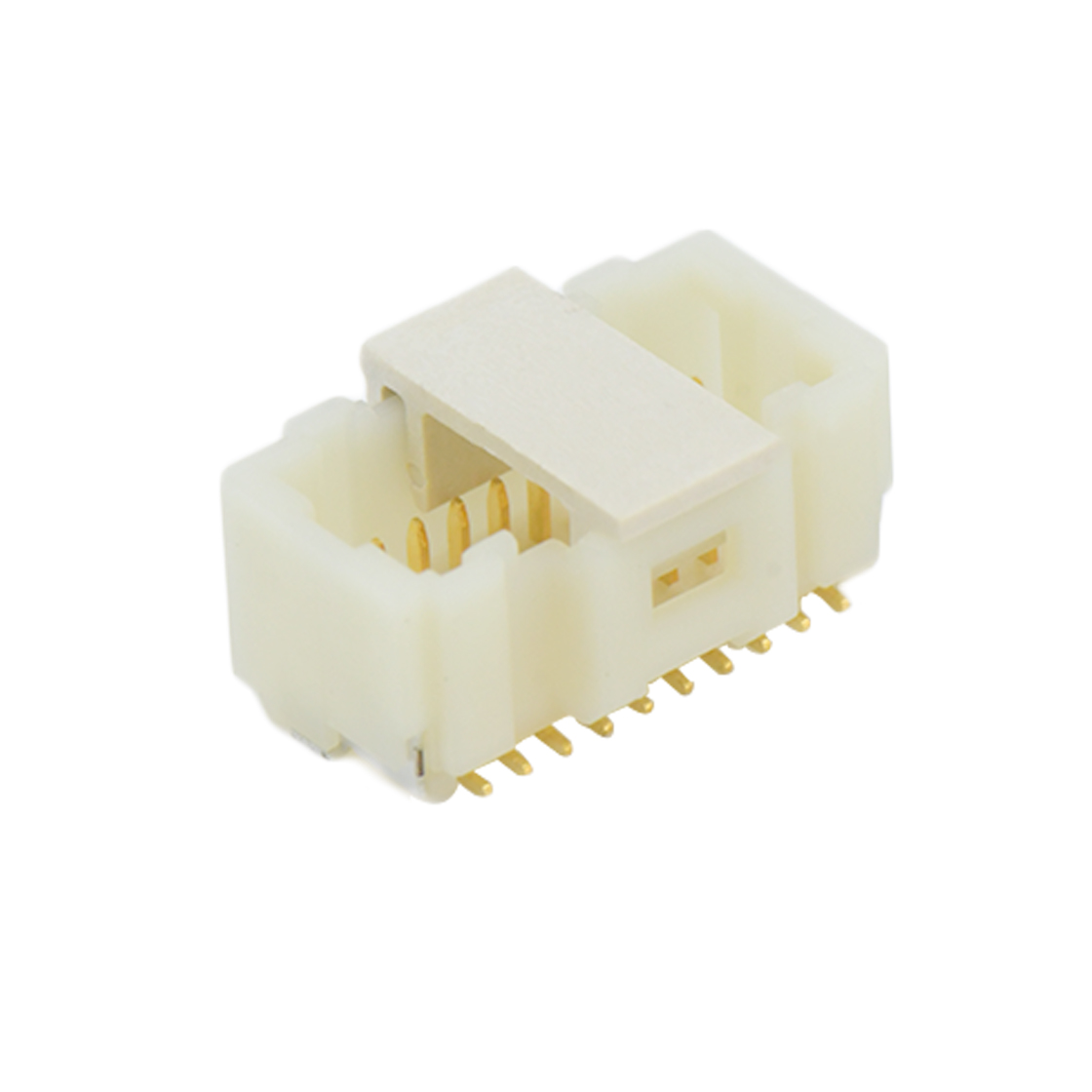 Pitch 1.00mm 直立式180°双排带扣SMT型Wafer